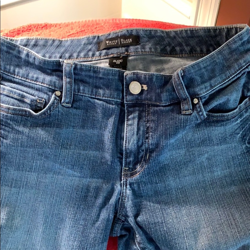 White House Black Market Blanc Blue Jeans 4R